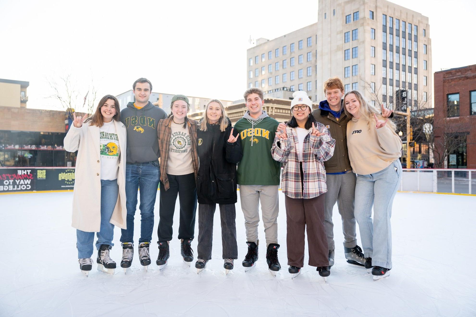 Students Ice Skating